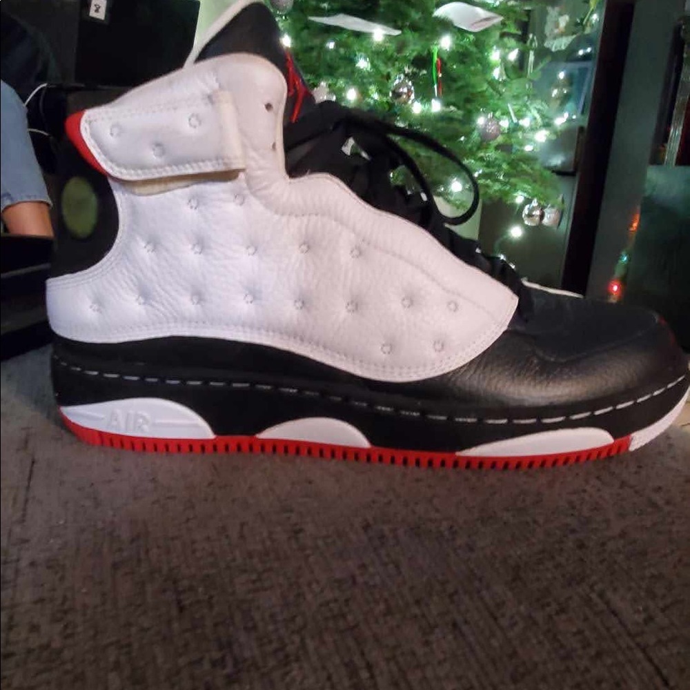 Air Jordan AJF 13 Black and Red sneakers